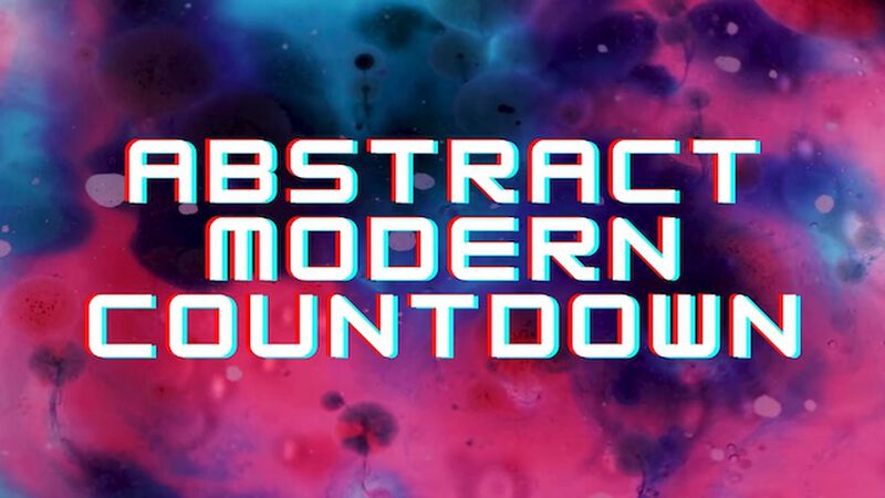 Abstract Modern Countdowns